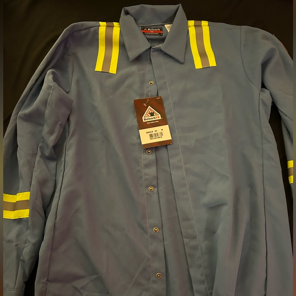 Bulwark FR long sleeve shirt (hi-vis/light blue)